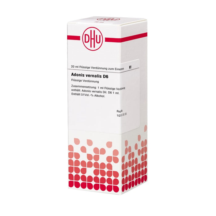 Adonis vernalis D6 DHU Dilution, 20 ml Lösung