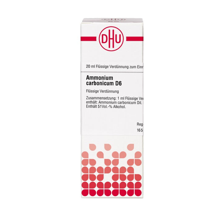 DHU Ammonium carbonicum D6 flüssige Verdünnung, 20 ml Lösung