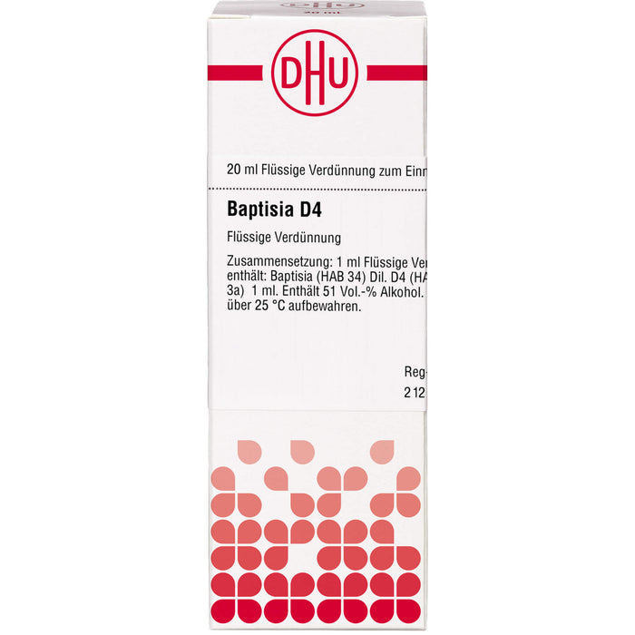 Baptisia D4 DHU Dilution, 20 ml Lösung