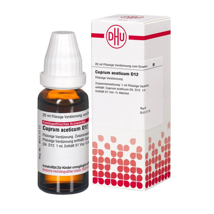 DHU Cuprum aceticum D12 Dilution, 20 ml Lösung