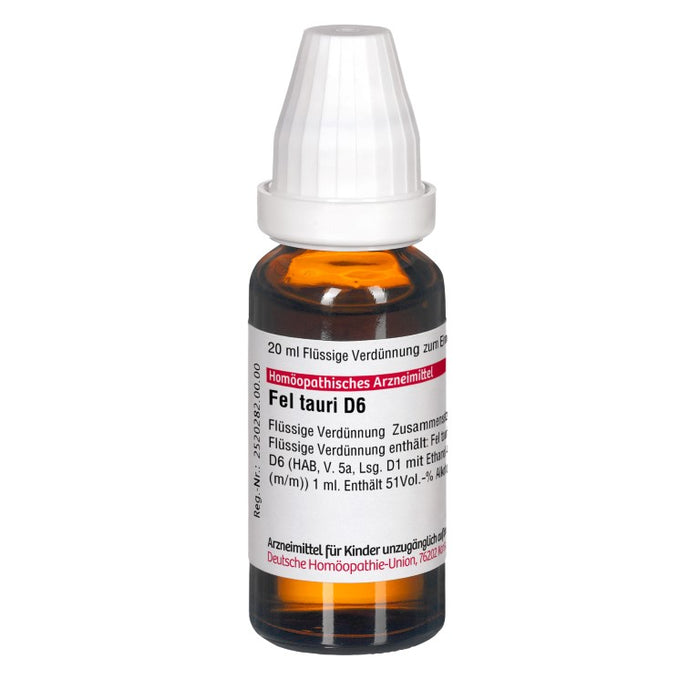 Fel tauri D6 DHU Dilution, 20 ml Lösung