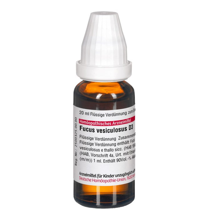 DHU Fucus vesiculosus D3 Dilution, 20 ml Lösung