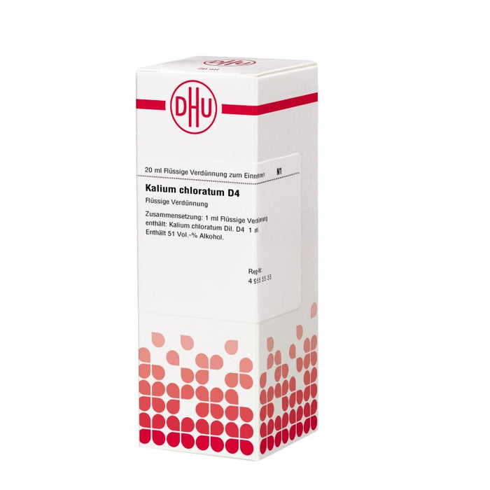 DHU Kalium chloratum D4 Dilution, 20 ml Lösung