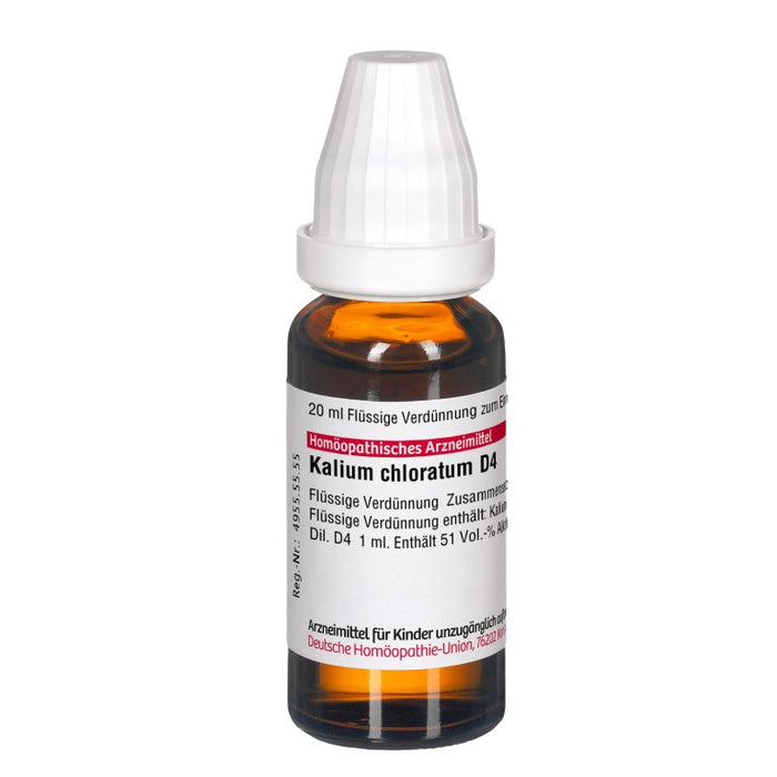 DHU Kalium chloratum D4 Dilution, 20 ml Lösung