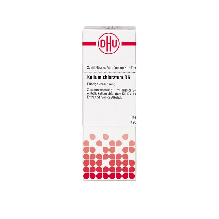 DHU Kalium chloratum D6 Dilution, 20 ml Lösung