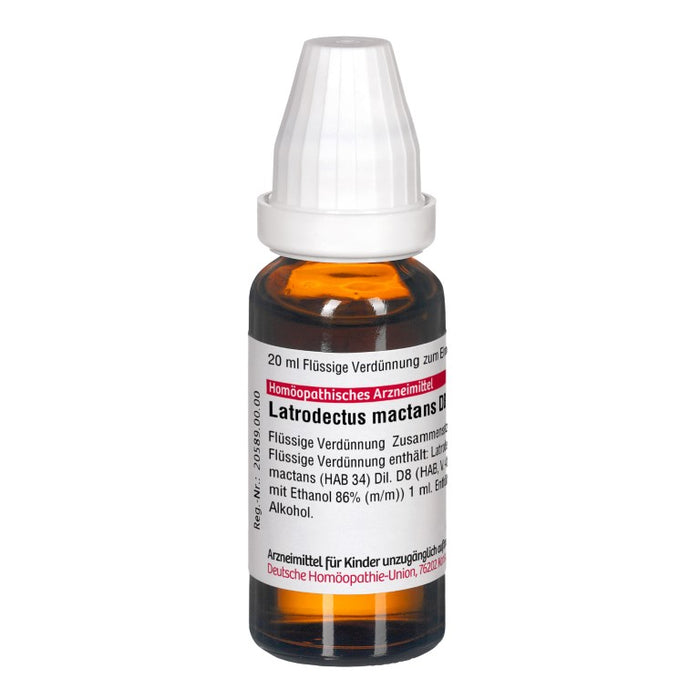 Latrodectus mactans D8 DHU Dilution, 20 ml Lösung