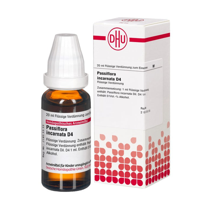 Passiflora incarnata D4 DHU Dilution, 20 ml Lösung