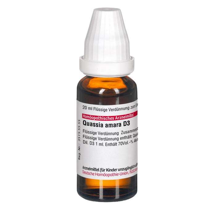 Quassia D3 DHU Dilution, 20 ml Lösung