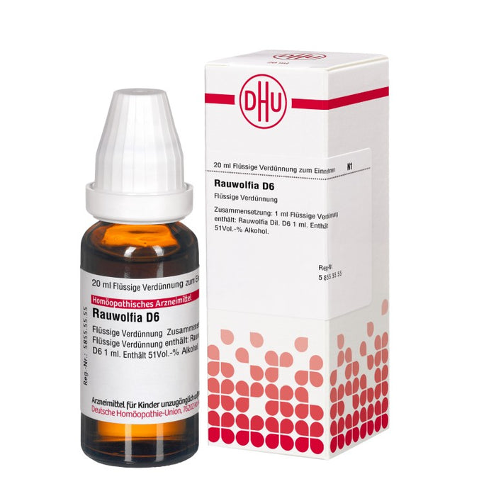 Rauwolfia D6 DHU Dilution, 20 ml Lösung