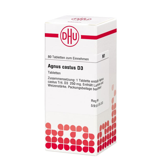 DHU Agnus castus D3 Tabletten, 80 pc Tablettes