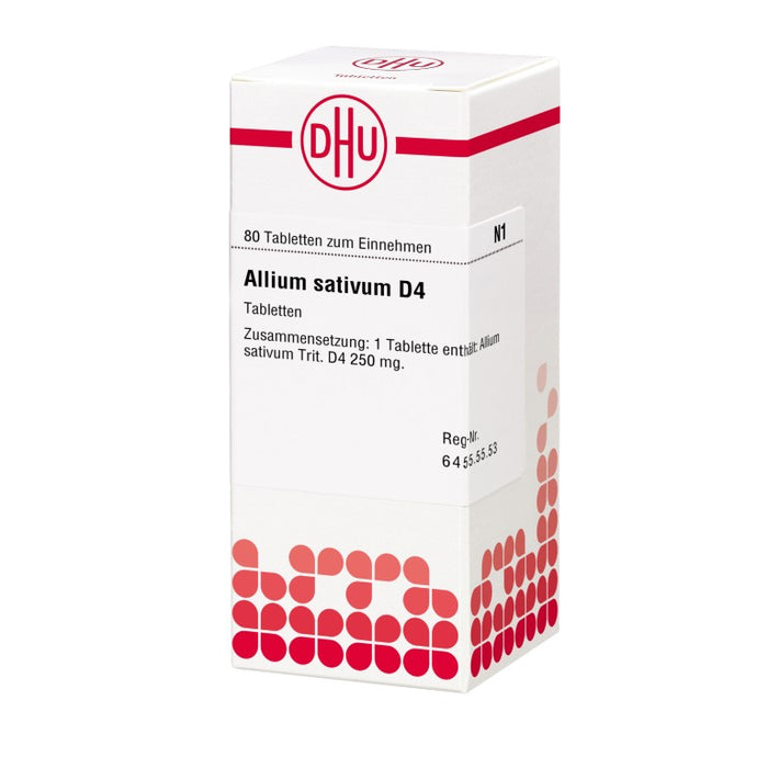 DHU Allium sativum D4 Tabletten, 80 St. Tabletten