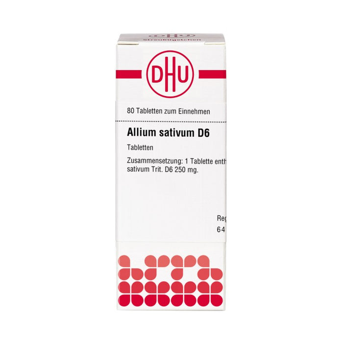 DHU Allium sativum D6 Tabletten, 80 pc Tablettes