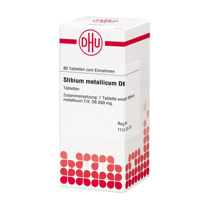 DHU Stibium metallicum D6 Tabletten, 80 pc Tablettes