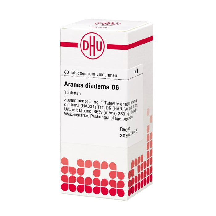 Aranea diadema D6 DHU Tabletten, 80 St. Tabletten