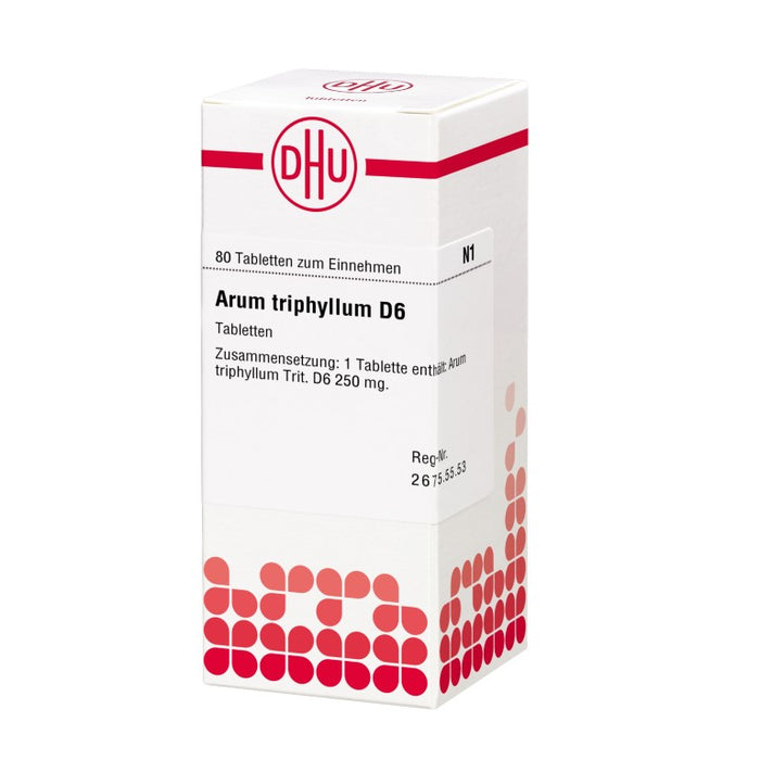 Arum triphyllum D6 DHU Tabletten, 80 St. Tabletten