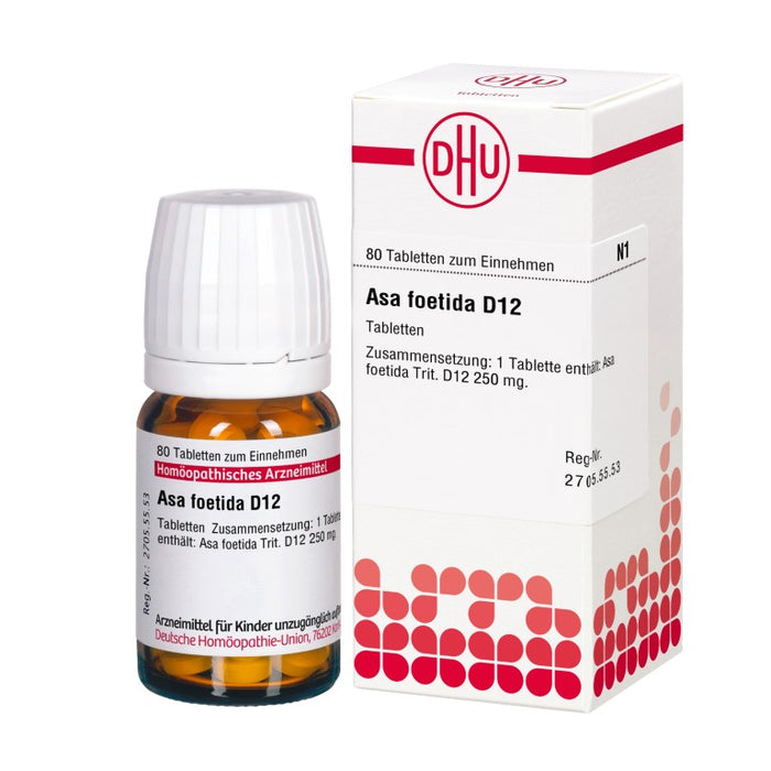 Asa foetida D12 DHU Tabletten, 80 St. Tabletten