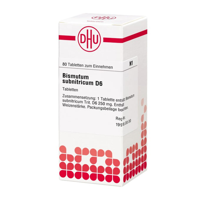 DHU Bismutum subnitricum D6 Tabletten, 80 pc Tablettes