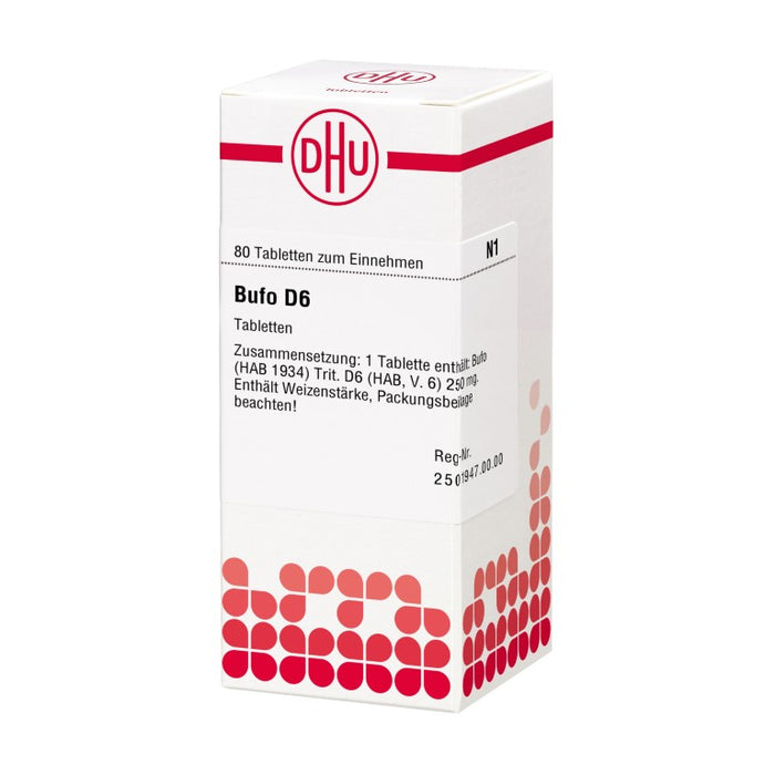 DHU Bufo D 6 Tabletten, 80 pc Tablettes