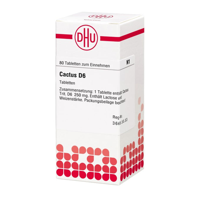 DHU Cactus D6 Tabletten, 80 pc Tablettes