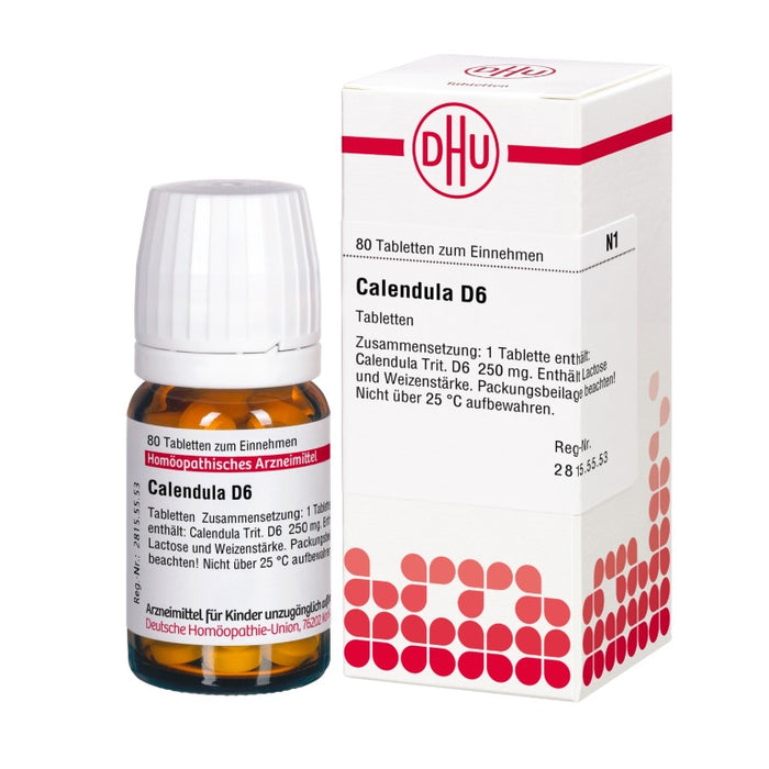 Calendula D6 DHU Tabletten, 80 St. Tabletten