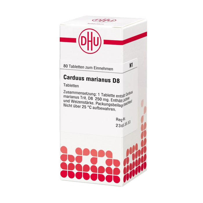 DHU Carduus marianus D8 Tabletten, 80 St. Tabletten