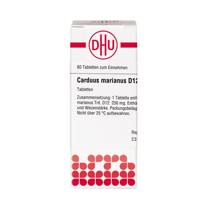 DHU Carduus marianus D12 Tabletten, 80 pc Tablettes