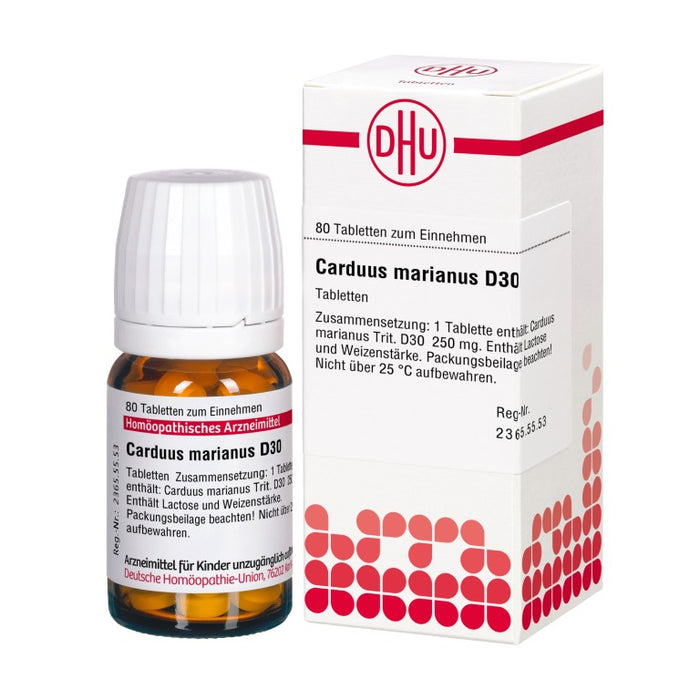 DHU Carduus marianus D30 Tabletten, 80 St. Tabletten