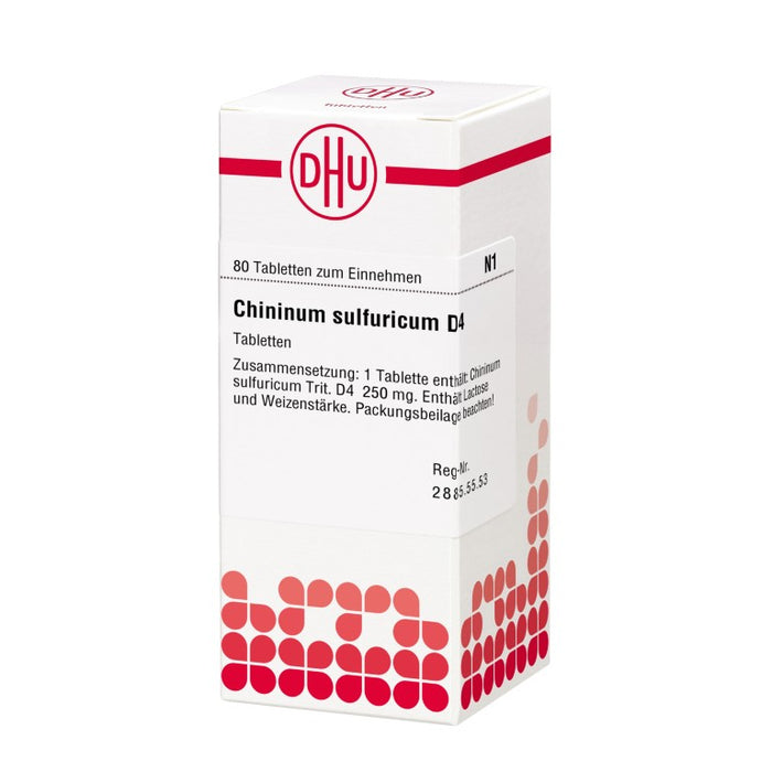 Chininum sulfuricum D4 DHU Tabletten, 80 St. Tabletten