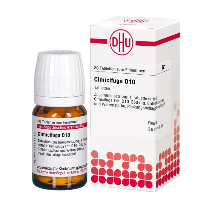 DHU Cimicifuga D10 Tabletten, 80 St. Tabletten