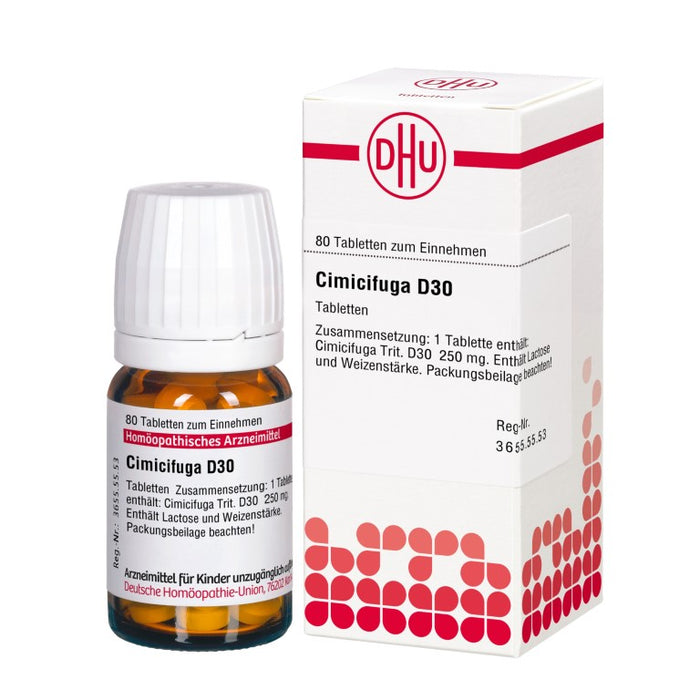 DHU Cimicifuga D30 Tabletten, 80 St. Tabletten