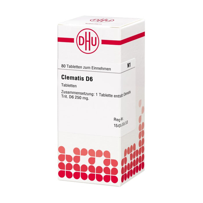 DHU Clematis D6 Tabletten, 80 pc Tablettes