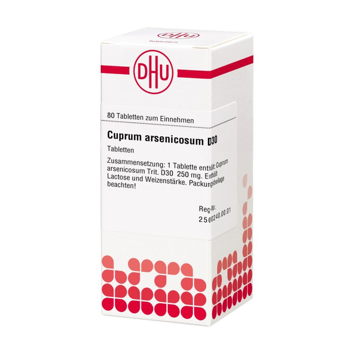 DHU Cuprum arsenicosum D30 Tabletten, 80 pc Tablettes