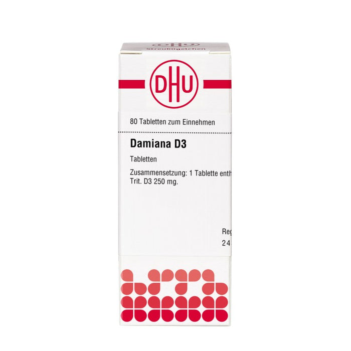 DHU Damiana D3 Tabletten, 80 pc Tablettes