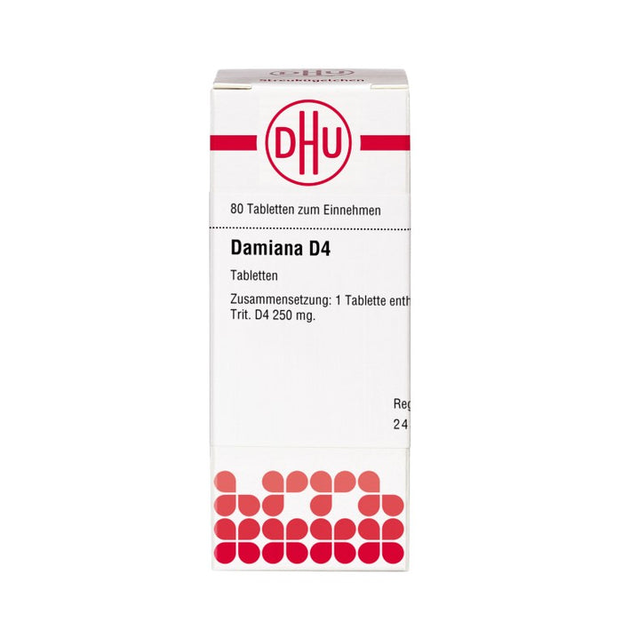 Damiana D4 DHU Tabletten, 80 St. Tabletten