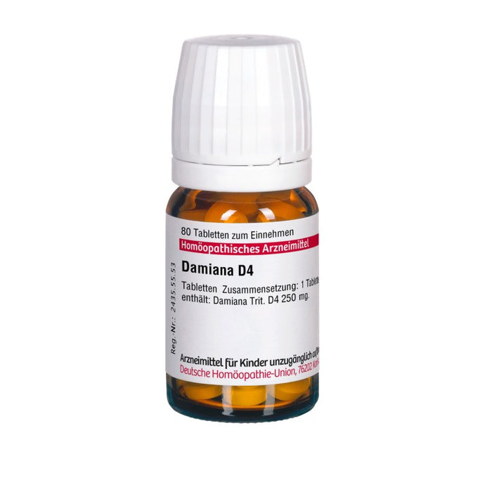 Damiana D4 DHU Tabletten, 80 St. Tabletten