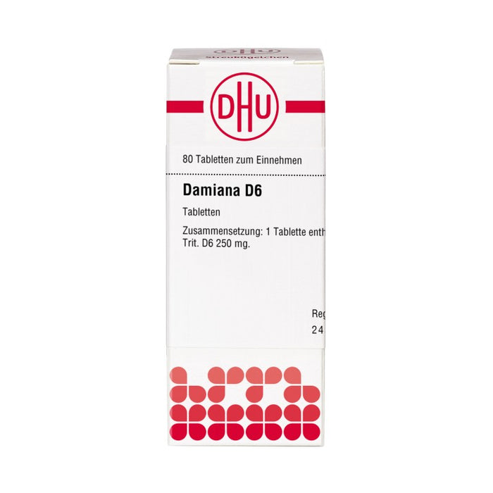 Damiana D6 DHU Tabletten, 80 St. Tabletten