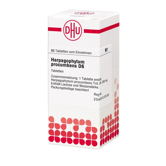 DHU Harpagophytum procumbens D6 Tabletten, 80 pc Tablettes