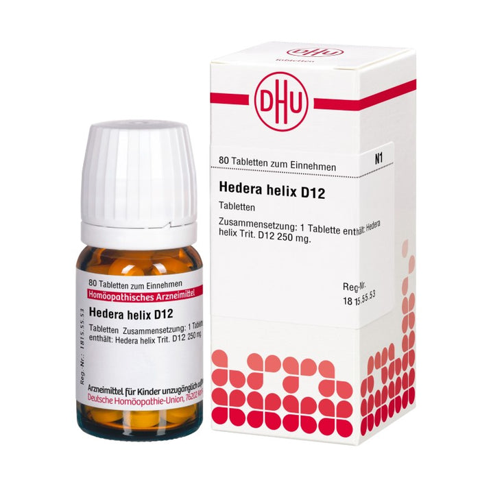 Hedera helix D12 DHU Tabletten, 80 St. Tabletten