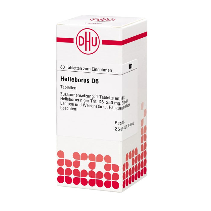 Helleborus D6 DHU Tabletten, 80 St. Tabletten