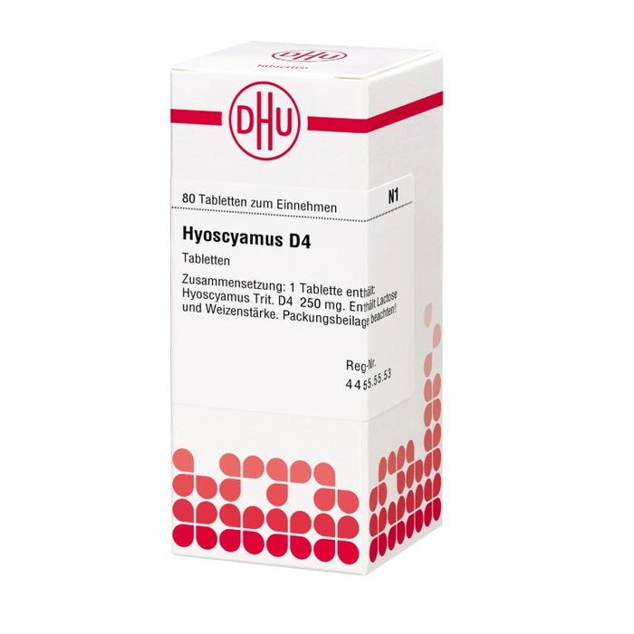 DHU Hyoscyamus D4 Tabletten, 80 pcs. Tablets