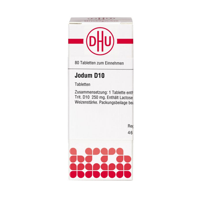 Jodum D10 DHU Tabletten, 80 St. Tabletten