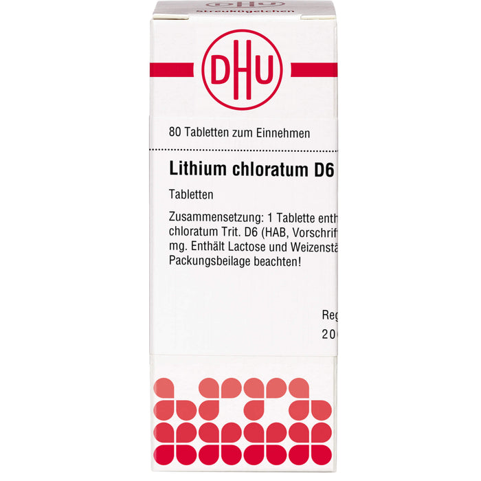 DHU Lithium chloratum D6 Tabletten, 80 St. Tabletten