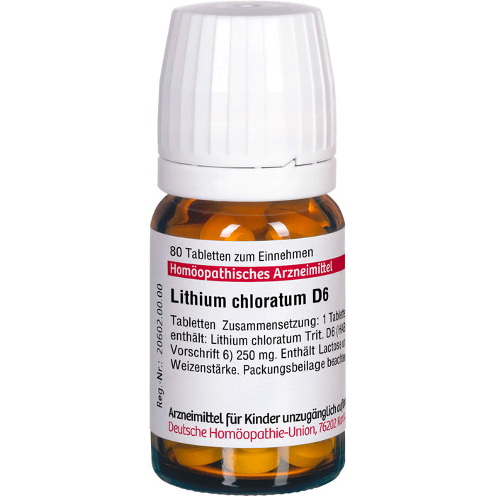 DHU Lithium chloratum D6 Tabletten, 80 St. Tabletten