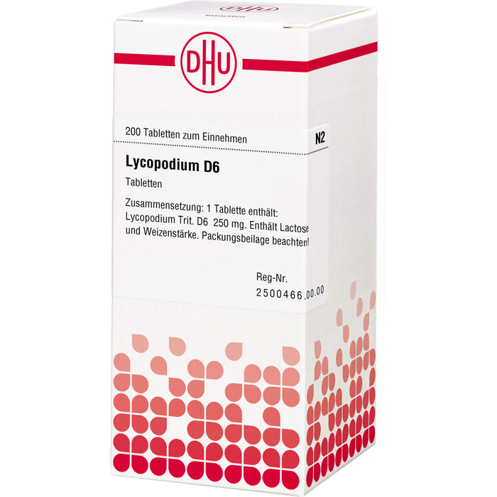 DHU Lycopodium D6 Tabletten, 200 St. Tabletten