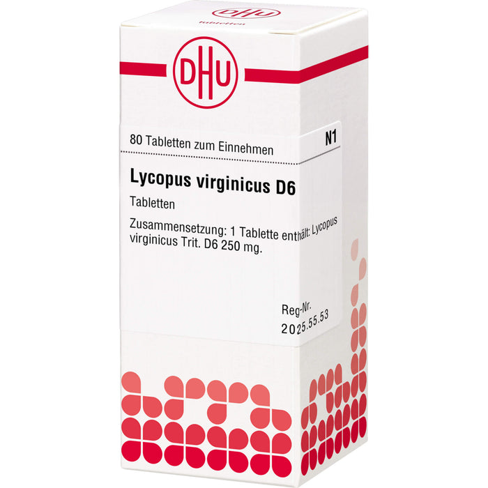 DHU Lycopus virginicus D6 Tabletten, 80 St. Tabletten