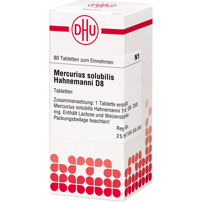 DHU Mercurius solubilis Hahnemanni D8 Tabletten, 80 St. Tabletten