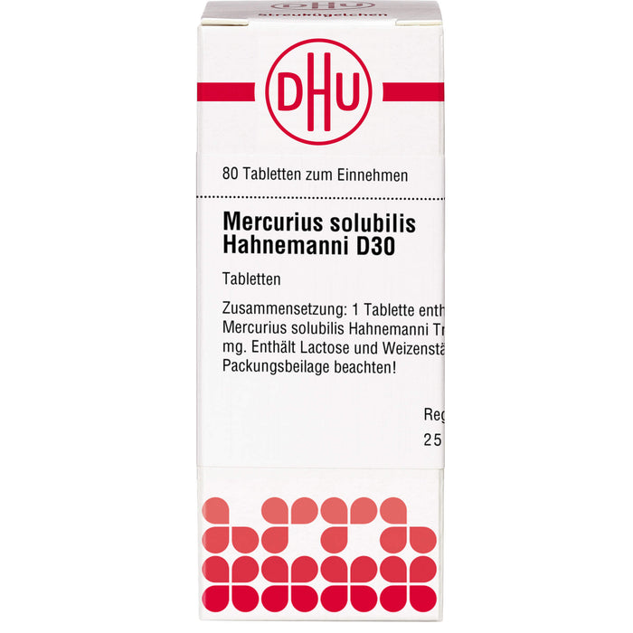 DHU Mercurius solubilis Hahnemanni D30 Tabletten, 80 St. Tabletten