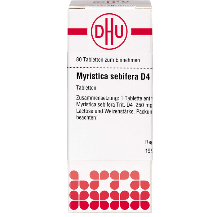 DHU Myristica sebifera D 4 Tabletten, 80 St. Tabletten