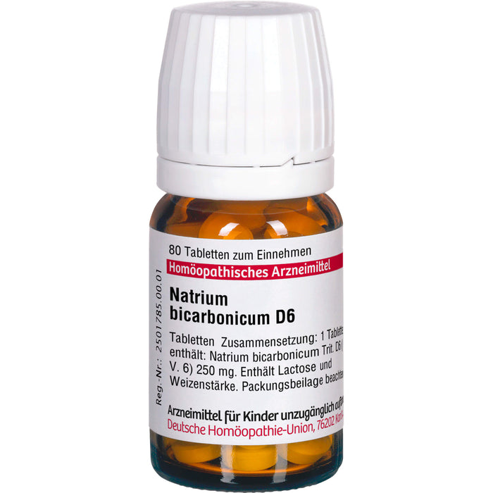 DHU Natrium bicarbonicum D6 Tabletten, 80 pc Tablettes