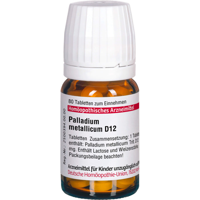 Palladium metallicum D12 DHU Tabletten, 80 St. Tabletten